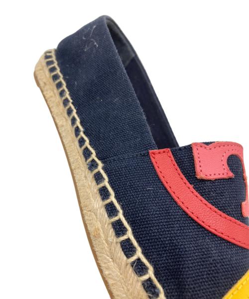 TORY BURCH（トリーバーチ）TORY BURCH (トリーバーチ) エスパドリーユ ネイビー×レッド サイズ:6Mの古着・服飾アイテム