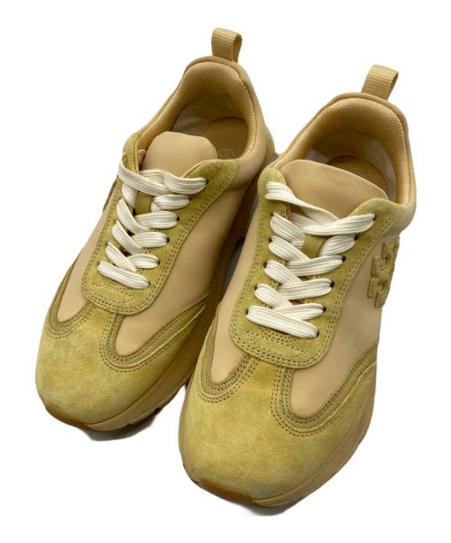 TORY BURCH（トリーバーチ）TORY BURCH (トリーバーチ) スウェードローカットスニーカー イエロー サイズ:6Mの古着・服飾アイテム