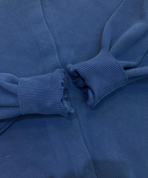 SOLAMONAT（ソラモナ）SOLAMONAT (ソラモナ) ウエハースニットワイドカーディガン ブルー サイズ:Freeの古着・服飾アイテム