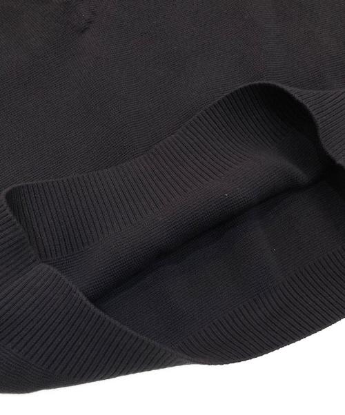 SOLAMONAT（ソラモナ）SOLAMONAT (ソラモナ) ウエハースニットワイドスリーブVネックプルオーバー ブラック サイズ:FREEの古着・服飾アイテム