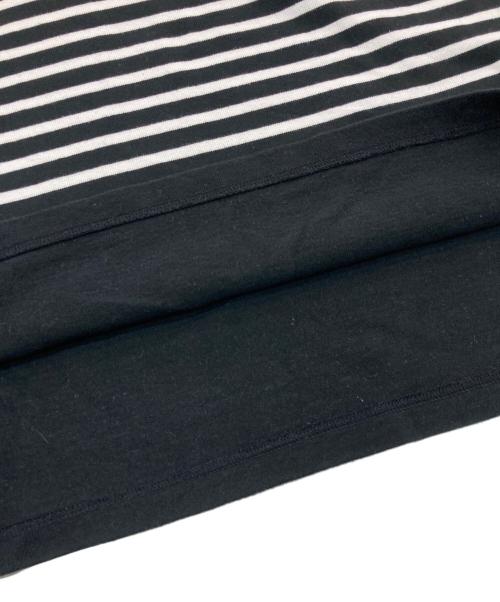 SOLAMONAT（ソラモナ）SOLAMONAT (ソラモナ) バスクマキシワンピース ブラック×ホワイト サイズ:Freeの古着・服飾アイテム