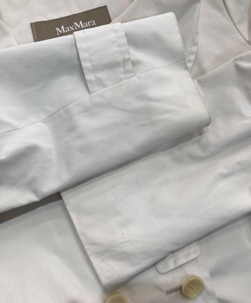 MaxMara（マックスマーラ）MaxMara (マックスマーラ) トレンチコート　	rainwear　10210894 アイボリー サイズ:J 40の古着・服飾アイテム