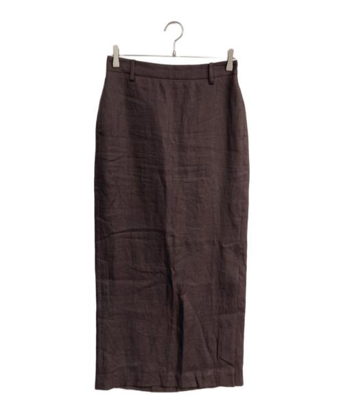 DEUXIEME CLASSE（ドゥーズィエム クラス）Deuxieme Classe (ドゥーズィエム クラス) narrow スカート　24-060-500-7070-1-0 ブラウン サイズ:38の古着・服飾アイテム