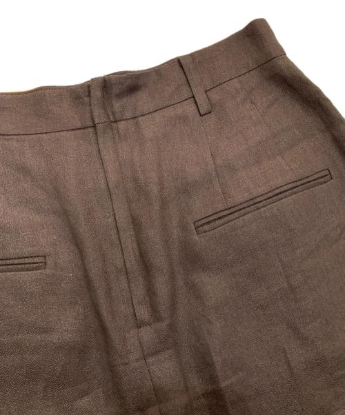 DEUXIEME CLASSE（ドゥーズィエム クラス）Deuxieme Classe (ドゥーズィエム クラス) narrow スカート　24-060-500-7070-1-0 ブラウン サイズ:38の古着・服飾アイテム