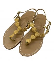 amedeo canfora（アメデオカンファー）の古着「FRIDA SANDALS」｜ゴールド