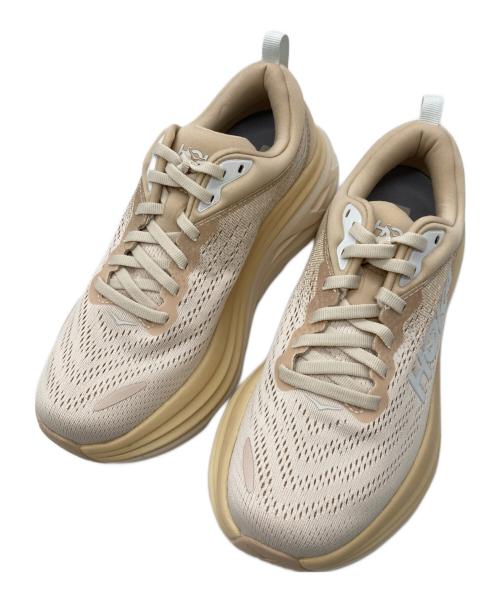 HOKAONEONE（ホカオネオネ）HOKAONEONE (ホカオネオネ) W BONDI 8 アイボリー サイズ:24cmの古着・服飾アイテム