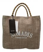 NOMADISノマディス）の古着「メッシュリバーシブルトートバッグ」｜ベージュ