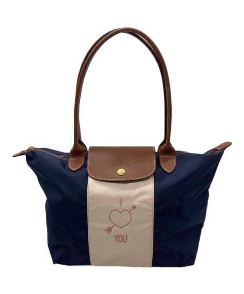LONGCHAMP（ロンシャン）LONGCHAMP (ロンシャン) トートバッグ ネイビーの古着・服飾アイテム