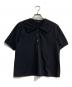 mizuiro-ind（ミズイロインド）の古着「ワイドカラーポロシャツ」｜ブラック