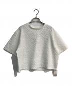 JOURNAL STANDARDジャーナルスタンダード）の古着「シャーリングハーフスリーブTシャツ」｜ホワイト