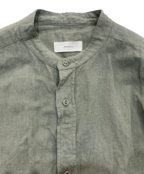 KAGURE（カグレ）kagure (カグレ) コットンリネンビッグシャツ グリーン サイズ:Freeの古着・服飾アイテム
