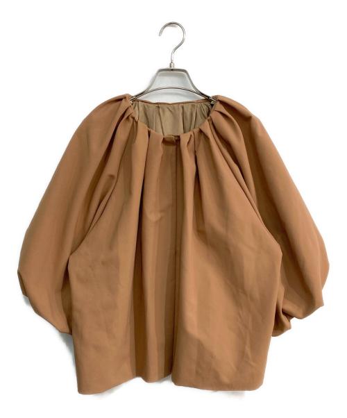 Plage（プラージュ）Plage (プラージュ) Tuck Volume ブラウス ブラウン サイズ:Freeの古着・服飾アイテム