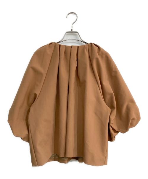 Plage（プラージュ）Plage (プラージュ) Tuck Volume ブラウス ブラウン サイズ:Freeの古着・服飾アイテム