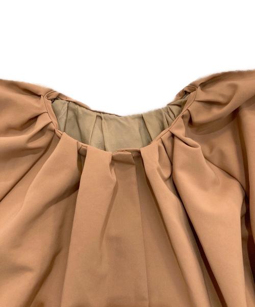 Plage（プラージュ）Plage (プラージュ) Tuck Volume ブラウス ブラウン サイズ:Freeの古着・服飾アイテム