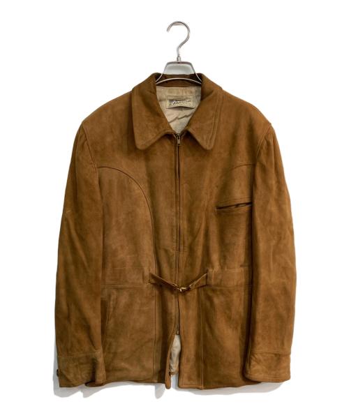 outerwear by sears（アウターウェアバイシアーズ）outerwear by sears (アウターウェアバイシアーズ) スウェードジャケット ブラウン サイズ:-の古着・服飾アイテム