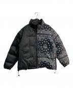 HARSH AND CRUELハーシュアンドクルーエル）の古着「ペイズリー中綿ジャケット」｜ブラック