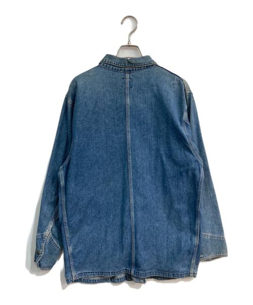 LEE（リー）LEE (リー) 91-J SANFORIZED デニムカバーオール　90‘s ハウスタグ復刻 0412 　E513-LT067 インディゴ サイズ:Mの古着・服飾アイテム