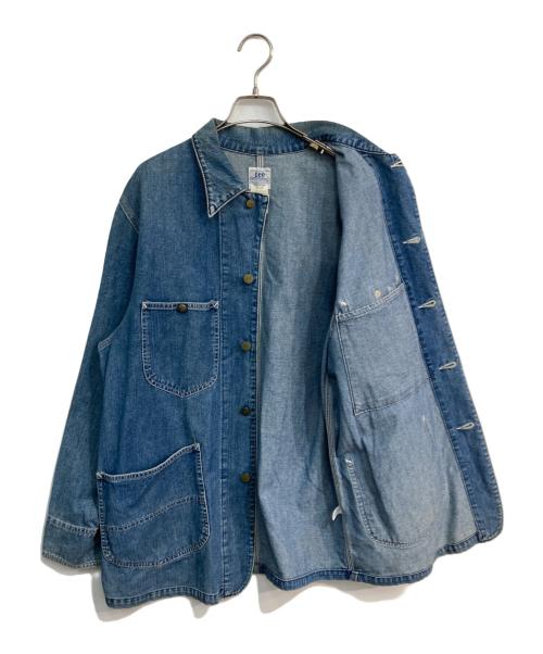 LEE（リー）LEE (リー) 91-J SANFORIZED デニムカバーオール　90‘s ハウスタグ復刻 0412 　E513-LT067 インディゴ サイズ:Mの古着・服飾アイテム