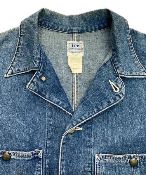 LEE（リー）LEE (リー) 91-J SANFORIZED デニムカバーオール　90‘s ハウスタグ復刻 0412 　E513-LT067 インディゴ サイズ:Mの古着・服飾アイテム
