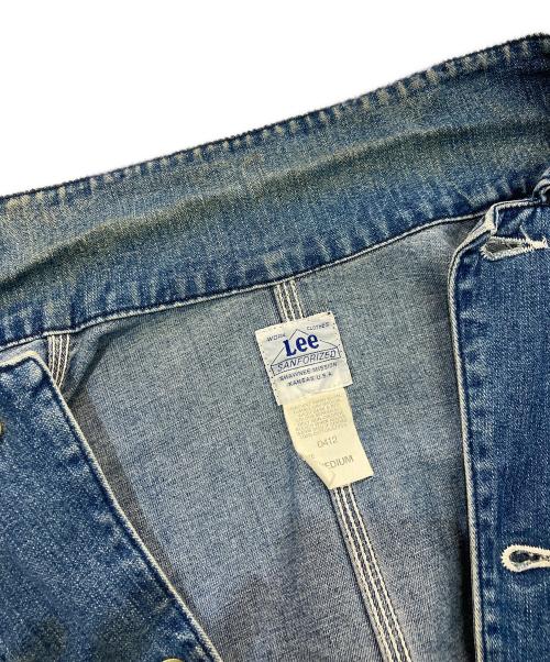 LEE（リー）LEE (リー) 91-J SANFORIZED デニムカバーオール　90‘s ハウスタグ復刻 0412 　E513-LT067 インディゴ サイズ:Mの古着・服飾アイテム