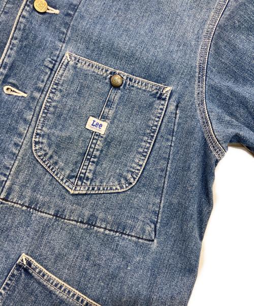 LEE（リー）LEE (リー) 91-J SANFORIZED デニムカバーオール　90‘s ハウスタグ復刻 0412 　E513-LT067 インディゴ サイズ:Mの古着・服飾アイテム
