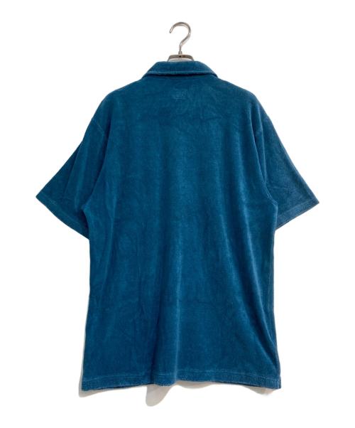 stussy（ステューシー）stussy (ステューシー) パイル地ハーフジップシャツ ブルー サイズ:Mの古着・服飾アイテム