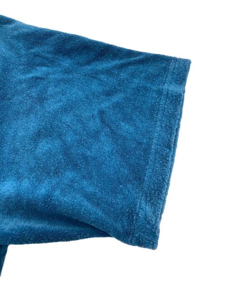 stussy（ステューシー）stussy (ステューシー) パイル地ハーフジップシャツ ブルー サイズ:Mの古着・服飾アイテム