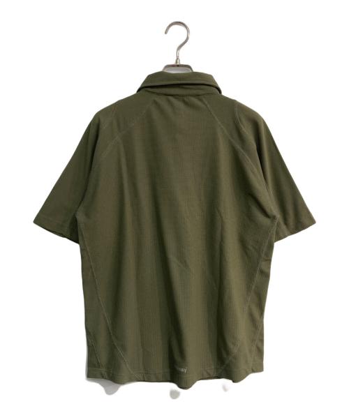 stussy（ステューシー）stussy (ステューシー) SSリンクロゴドライポロシャツ カーキ サイズ:Mの古着・服飾アイテム