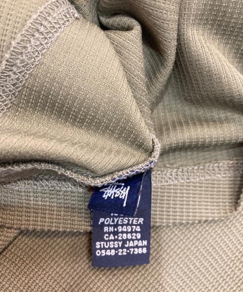 stussy（ステューシー）stussy (ステューシー) SSリンクロゴドライポロシャツ カーキ サイズ:Mの古着・服飾アイテム