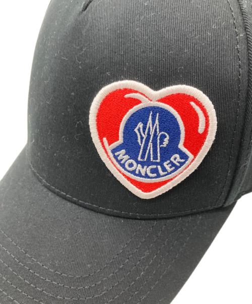 MONCLER（モンクレール）MONCLER (モンクレール) パッチディテール キャップ ブラックの古着・服飾アイテム