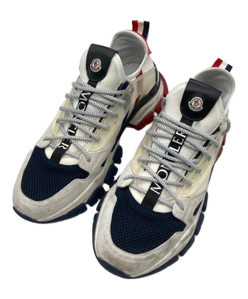 MONCLER（モンクレール）MONCLER (モンクレール) TREVOR ダッドトリコロールラインスニーカー ホワイト サイズ:42の古着・服飾アイテム