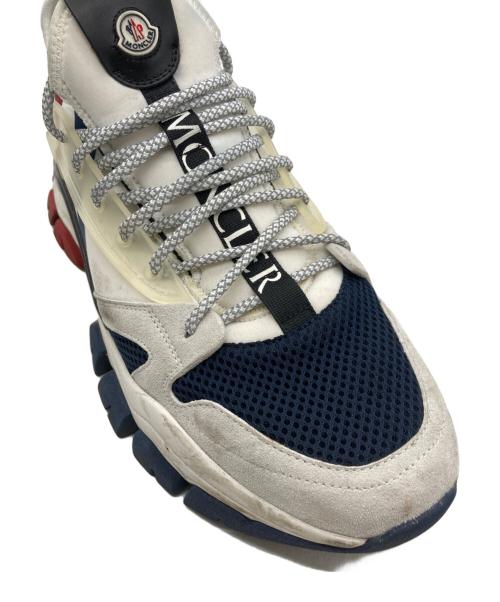 MONCLER（モンクレール）MONCLER (モンクレール) TREVOR ダッドトリコロールラインスニーカー ホワイト サイズ:42の古着・服飾アイテム