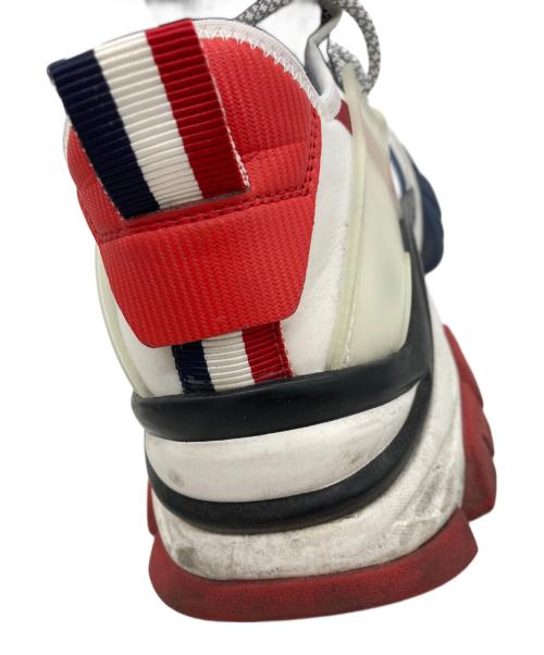 MONCLER（モンクレール）MONCLER (モンクレール) TREVOR ダッドトリコロールラインスニーカー ホワイト サイズ:42の古着・服飾アイテム