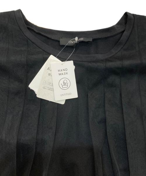 UNTITLED（アンタイトル）UNTITLED (アンタイトル) エアリーチュールカットソー ブラック サイズ:4 未使用品の古着・服飾アイテム