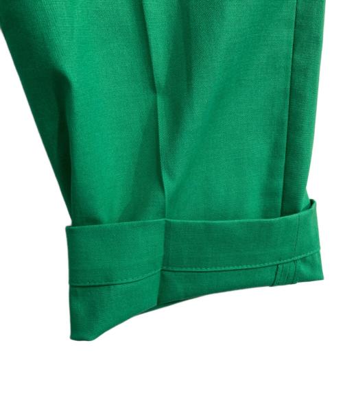 green label relaxing（グリーンレーベルリラクシング）green label relaxing (グリーンレーベルリラクシング) サイドタブバレルテーパード パンツ　3514-138-1834-6550 グリーン サイズ:38 未使用品の古着・服飾アイテム