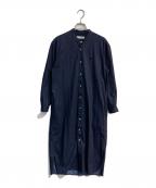 LACOSTEラコステ）の古着「インディゴライクニットシャツドレス　EF865LJ」｜ネイビー