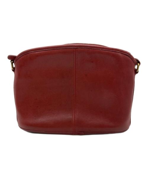 COACH（コーチ）COACH (コーチ) レザーショルダーバッグ レッドの古着・服飾アイテム