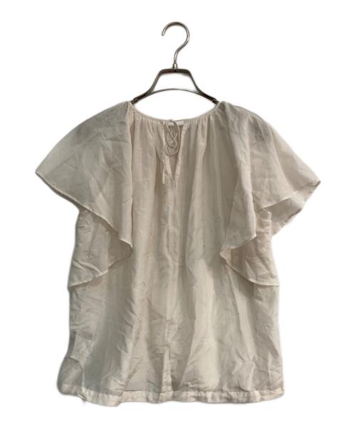 TOMORROW LAND（トゥモローランド）TOMORROW LAND (トゥモローランド) コットンシルク フレアスリーブブラウス アイボリー サイズ:36の古着・服飾アイテム