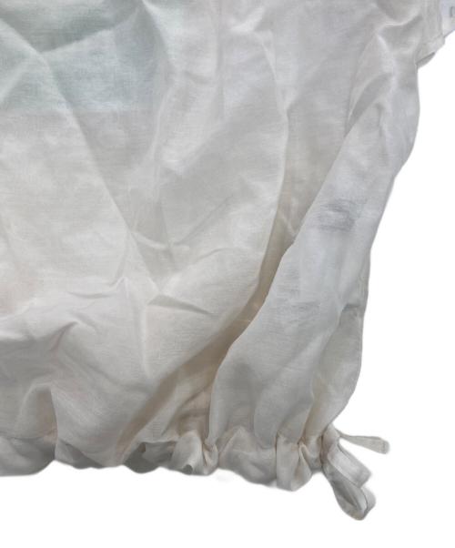 TOMORROW LAND（トゥモローランド）TOMORROW LAND (トゥモローランド) コットンシルク フレアスリーブブラウス アイボリー サイズ:36の古着・服飾アイテム