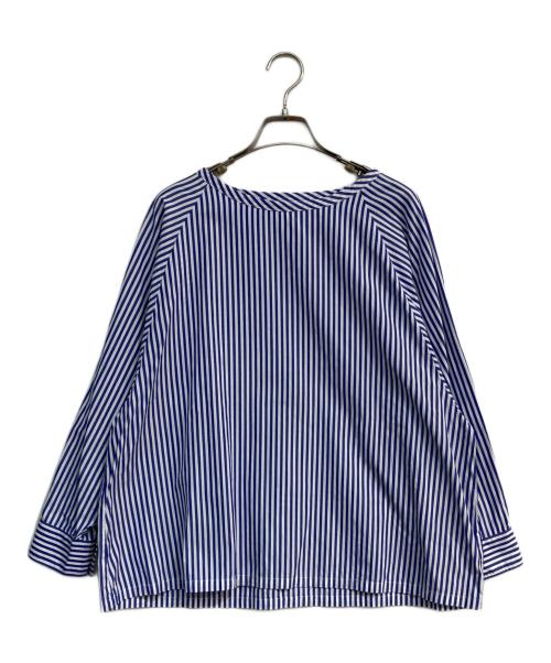 ichi（イチ）ichi (イチ) ストライプシャツ ブルー×ホワイト サイズ:表記無しの古着・服飾アイテム