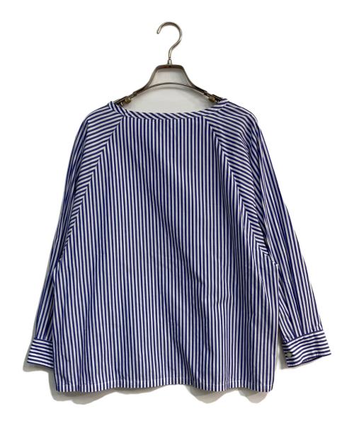 ichi（イチ）ichi (イチ) ストライプシャツ ブルー×ホワイト サイズ:表記無しの古着・服飾アイテム