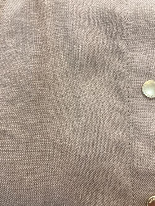 MACKINTOSH PHILOSOPHY（マッキントッシュ フィロソフィー）MACKINTOSH PHILOSOPHY (マッキントッシュ フィロソフィー) リネンノーカラージャケット ベージュ サイズ:38の古着・服飾アイテム
