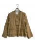MACKINTOSH PHILOSOPHY（マッキントッシュ フィロソフィー）の古着「リネンノーカラージャケット」｜ベージュ