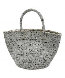 no-brand（ノーブランド）の古着「ザイザルバッグ」｜ホワイト