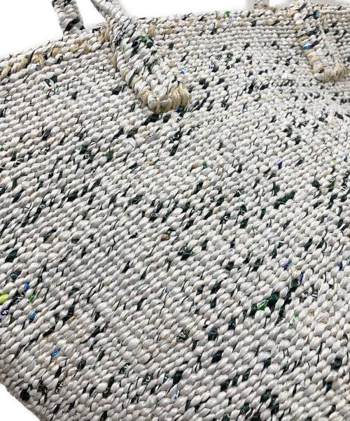 no-brand（ノーブランド）no-brand (ノーブランド) ザイザルバッグ ホワイトの古着・服飾アイテム