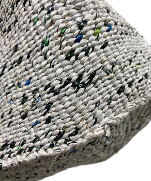 no-brand（ノーブランド）no-brand (ノーブランド) ザイザルバッグ ホワイトの古着・服飾アイテム