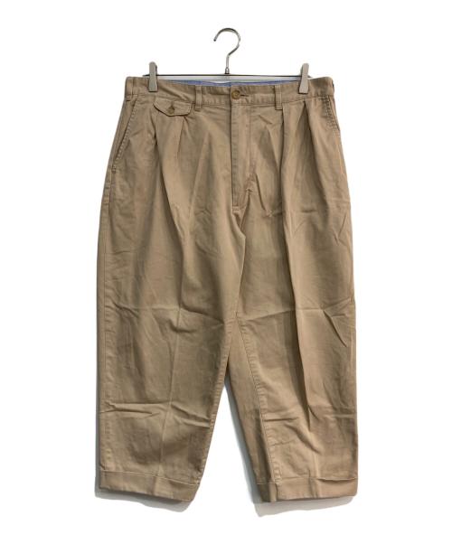 BEAMS PLUS（ビームスプラス）BEAMS PLUS (ビームスプラス) 2プリーツ チノ ベージュ サイズ:Lの古着・服飾アイテム