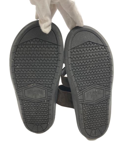 ISLAND SLIPPER（アイランドスリッパ）ISLAND SLIPPER (アイランドスリッパ) スウェードクロスストラップサンダル ブラウン サイズ:-の古着・服飾アイテム