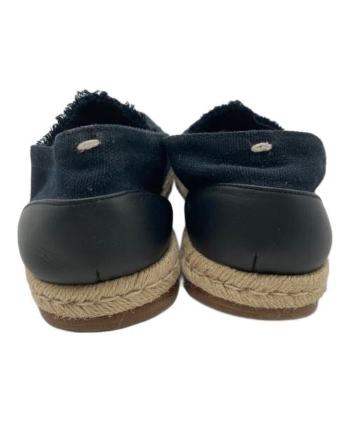 Maison Margiela（メゾンマルジェラ）Maison Margiela (メゾンマルジェラ) Tabi COTTON ESPADRILLES ブラック サイズ:40の古着・服飾アイテム
