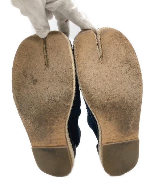 Maison Margiela（メゾンマルジェラ）Maison Margiela (メゾンマルジェラ) Tabi COTTON ESPADRILLES ブラック サイズ:40の古着・服飾アイテム